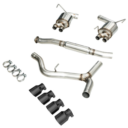 AWE Touring Edition Exhaust for 2015+ VA WRX Sedan - Diamond Black Quad Tips (102mm) image 6