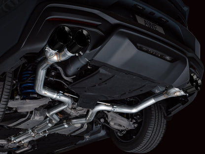 AWE Track Edition Exhaust for S650 Ford Mustang GT Fastback - Quad Diamond Black Tips image 2