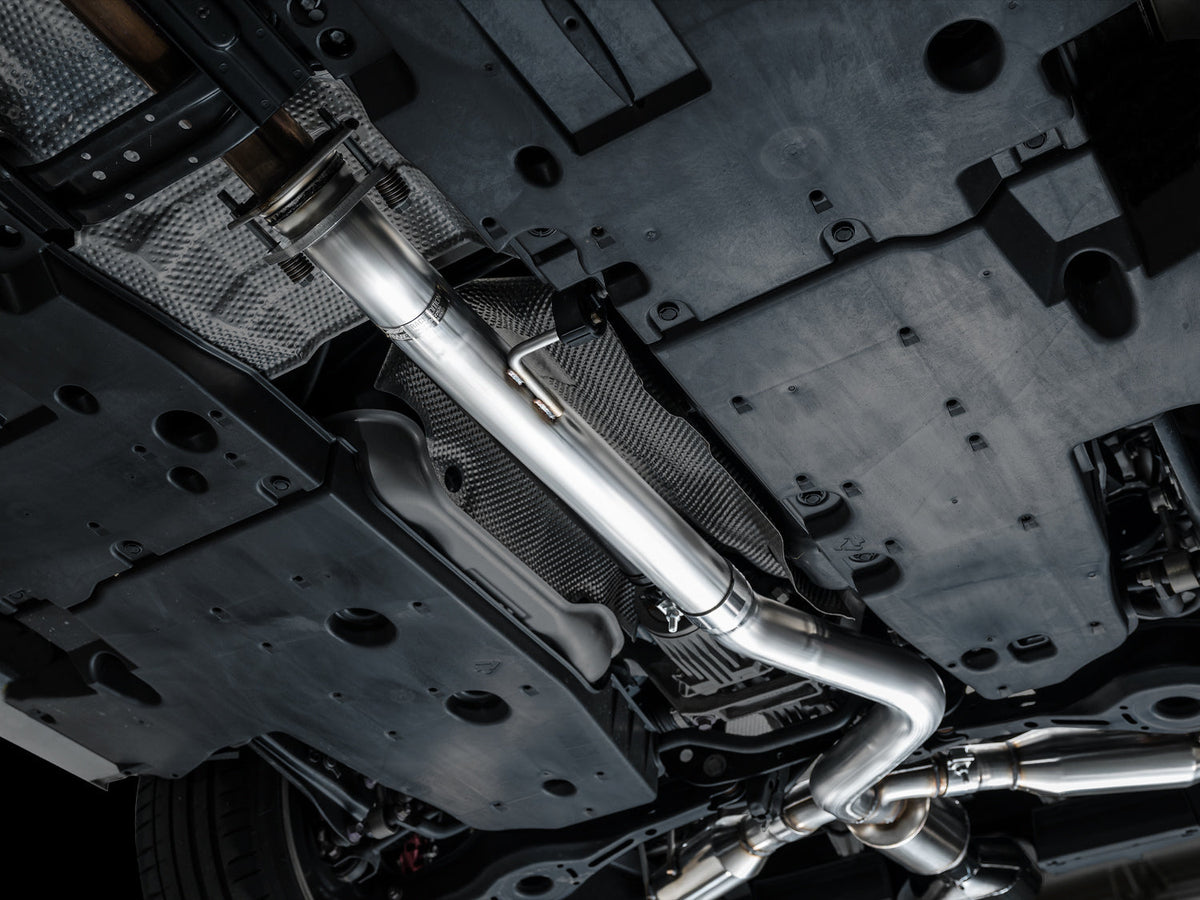 AWE Track Edition Exhaust for GR Corolla - Chrome Silver Tips image 7