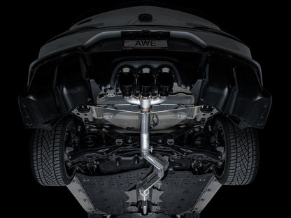 AWE Track Edition Exhaust for DE5 Integra Type-S - Triple Diamond Black Tips image 15