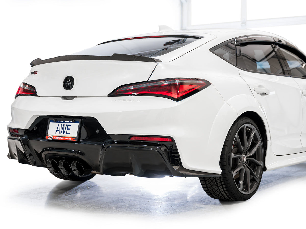 AWE Track Edition Exhaust for DE5 Integra Type-S - Triple Diamond Black Tips image 8