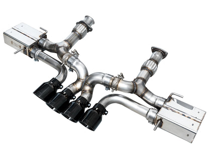 AWE SwitchPath Exhaust for C8 Corvette Z06 - Diamond Black Tips image 1