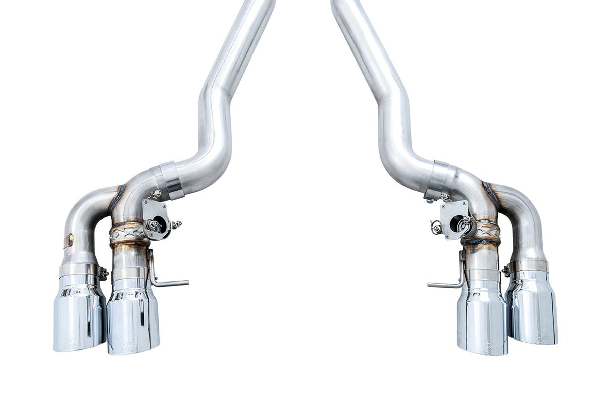 AWE SwitchPath™ Axleback Exhaust for BMW F90 M5 - Chrome Silver Tips image 3