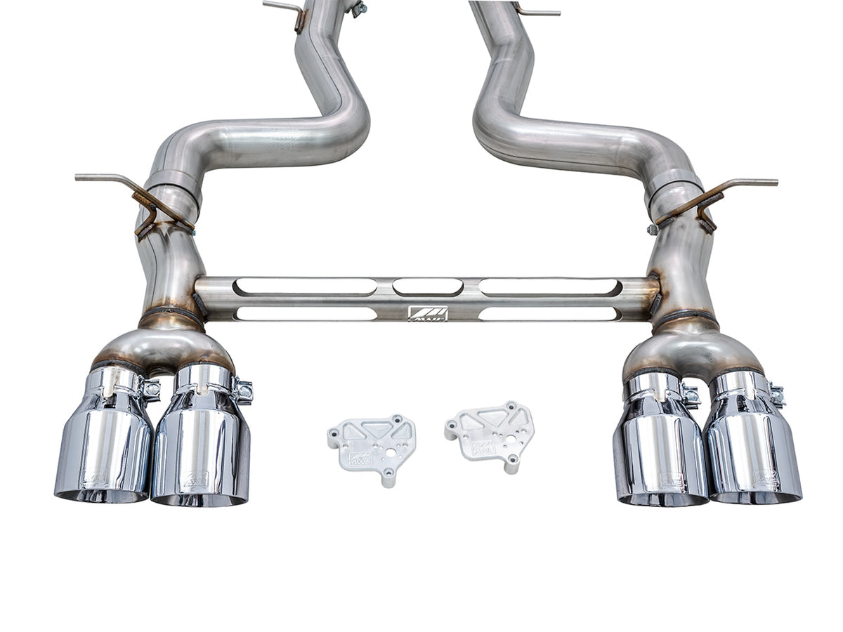 AWE Track Edition Catback Exhaust for BMW F8X M3/M4 - Chrome Silver image 7
