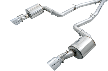 AWE Touring Edition Exhaust for 17+ Charger 5.7 - Chrome Silver Tips image 6