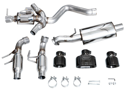 AWE Touring Edition Exhaust for GR Corolla - Diamond Black Tips image 18