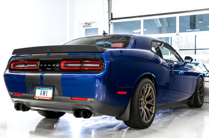 AWE Touring Edition Exhaust for 17+ Challenger 5.7 - Diamond Black Quad Tips image 3
