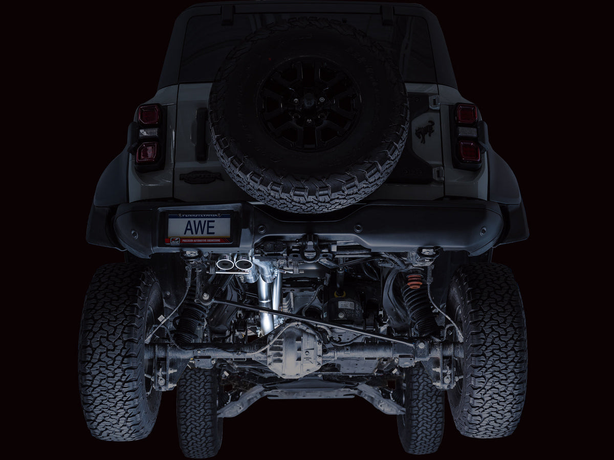 AWE SwitchPath Exhaust for Ford Bronco Raptor - Dual BashGuards image 16