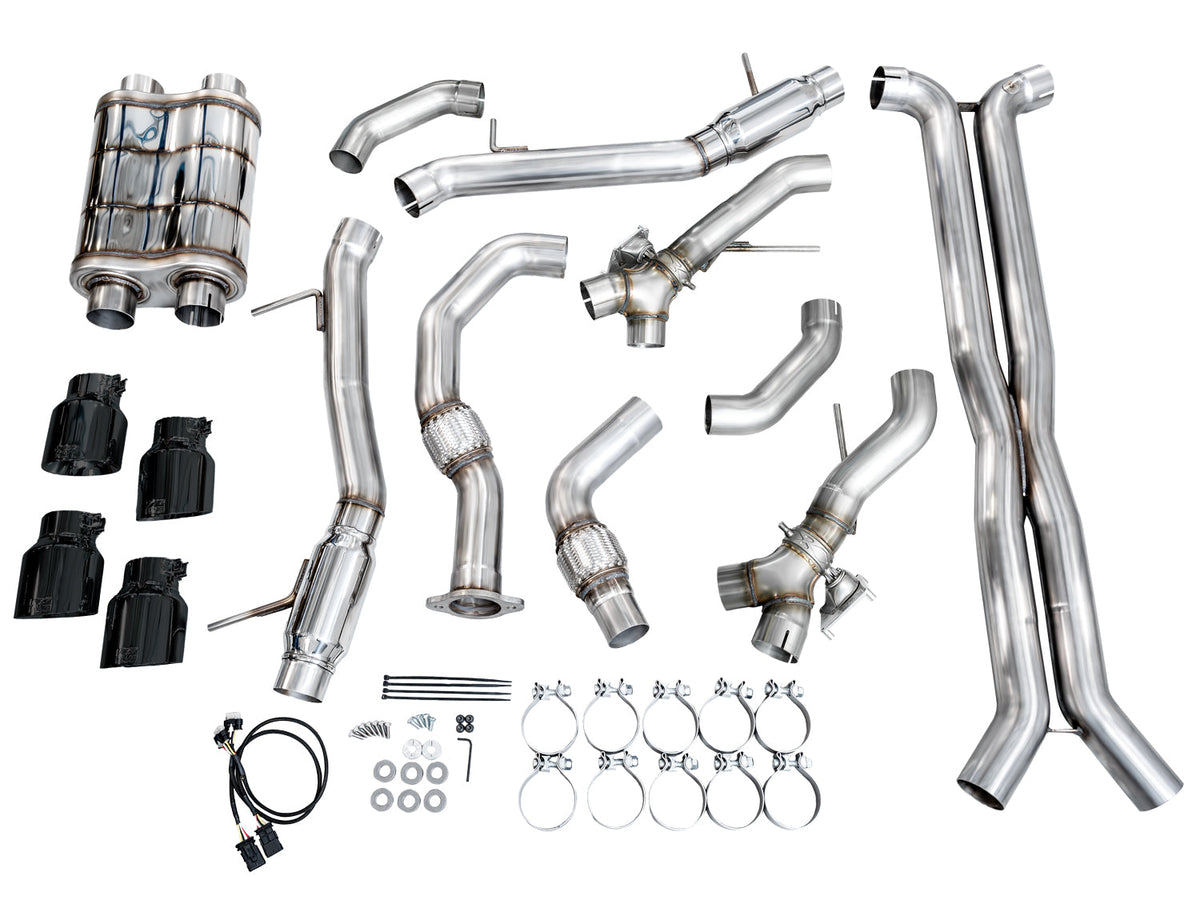 AWE SwitchPath™ Exhaust for Cadillac CT4-V Blackwing - Diamond Black Tips image 15