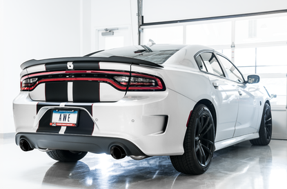 AWE Touring Edition Exhaust for 15+ Charger 6.4 / 6.2 SC - Diamond Black Tips image 4
