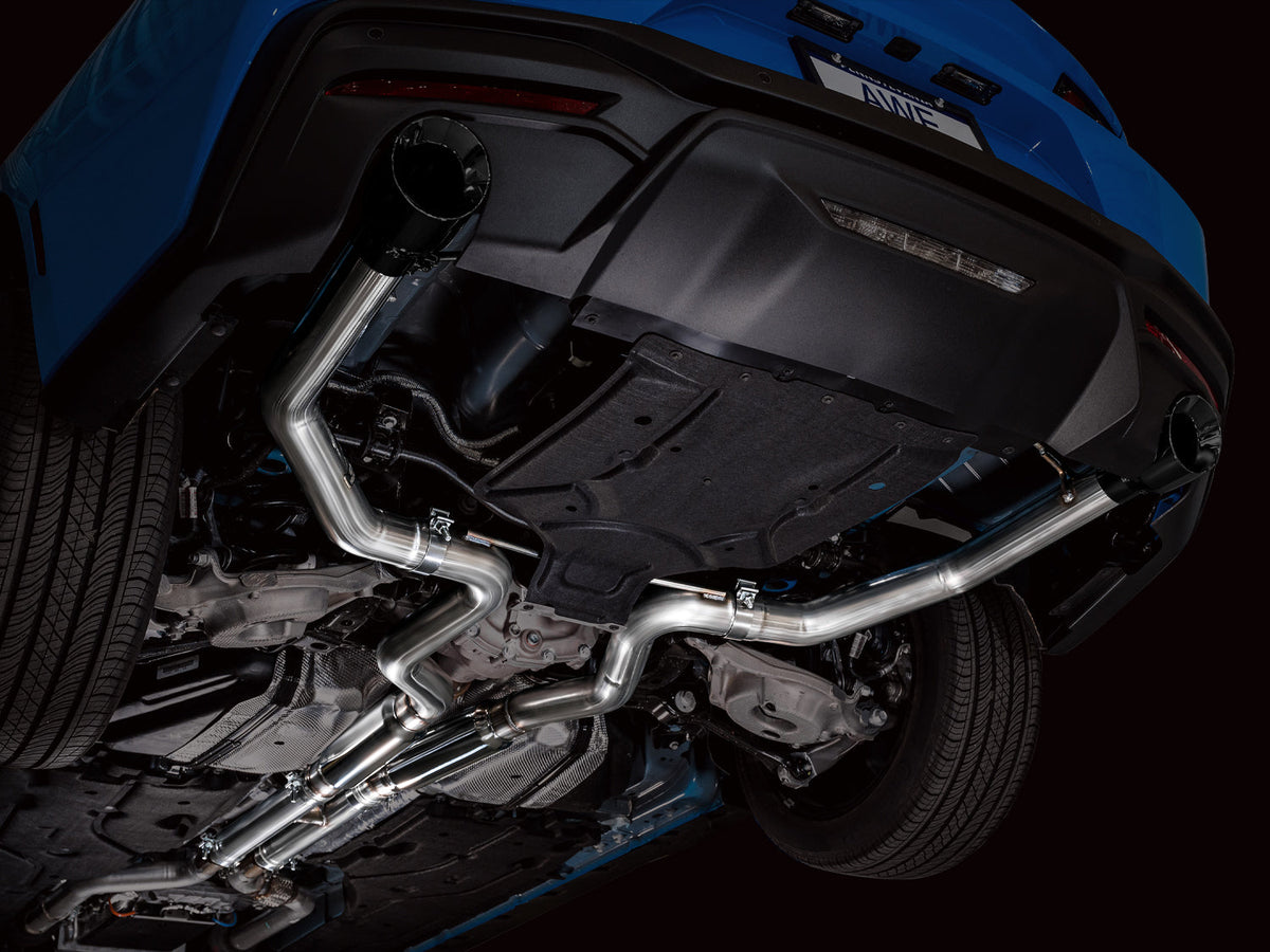 AWE Track Edition Exhaust for S650 Ford Mustang GT Fastback - Dual Diamond Black Tips image 9