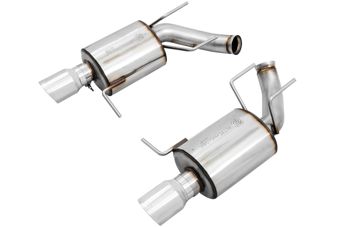 AWE Touring Edition Axle-back Exhaust for the S197 Ford Mustang GT - Chrome Silver Tips image 1