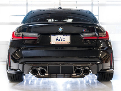 AWE Track Edition Catback Exhaust for BMW G8X M3/M4 - Chrome Silver Tips image 4