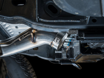 AWE 0FG Catback Exhaust for Ford Bronco with BashGuard™ - Dual 4.5 Diamond Black Tips image 4