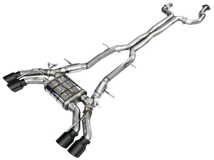 AWE SwitchPath™ Exhaust for Cadillac CT4-V Blackwing - Diamond Black Tips image 1