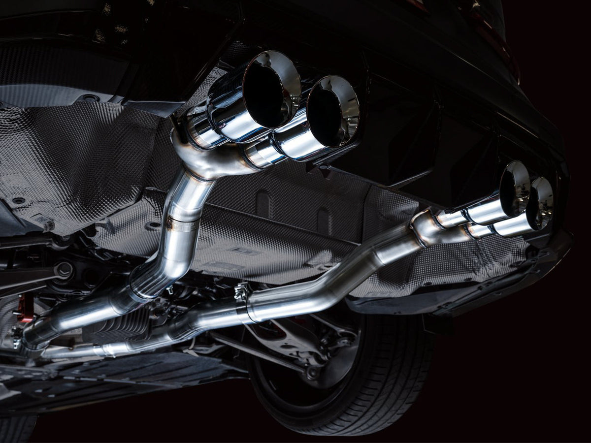 AWE Track Edition Catback Exhaust for BMW G8X M3/M4 - Chrome Silver Tips image 6