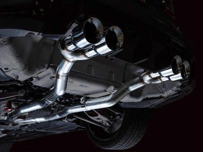 AWE Track Edition Catback Exhaust for BMW G8X M3/M4 - Chrome Silver Tips image 6