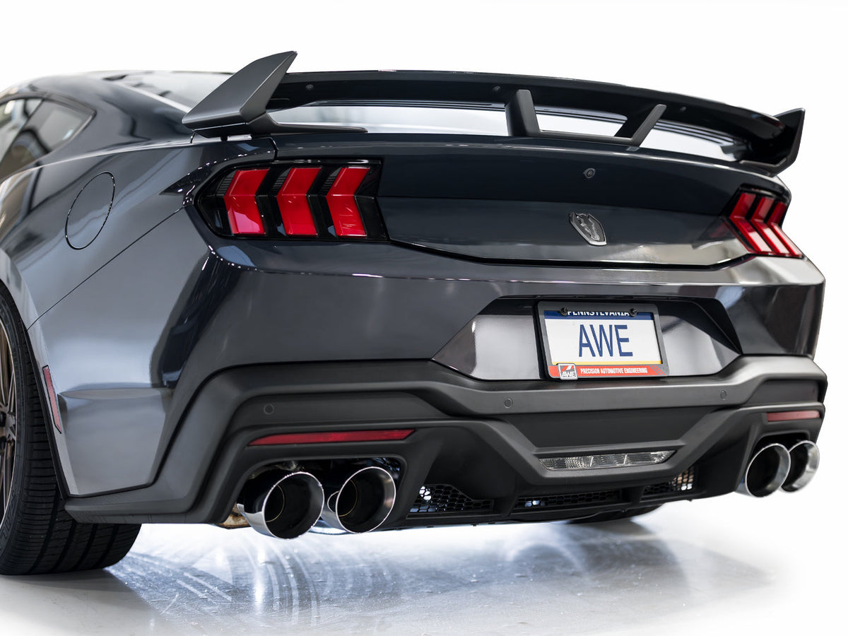 AWE SwitchPath™ Exhaust for S650 Ford Mustang Dark Horse - Quad Chrome Silver Tips image 8