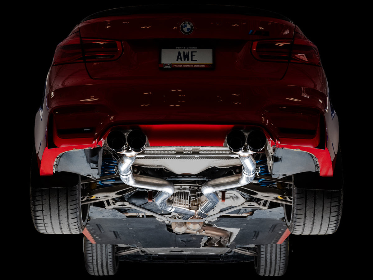 AWE Track Edition Catback Exhaust for BMW F8X M3/M4 - Diamond Black image 4