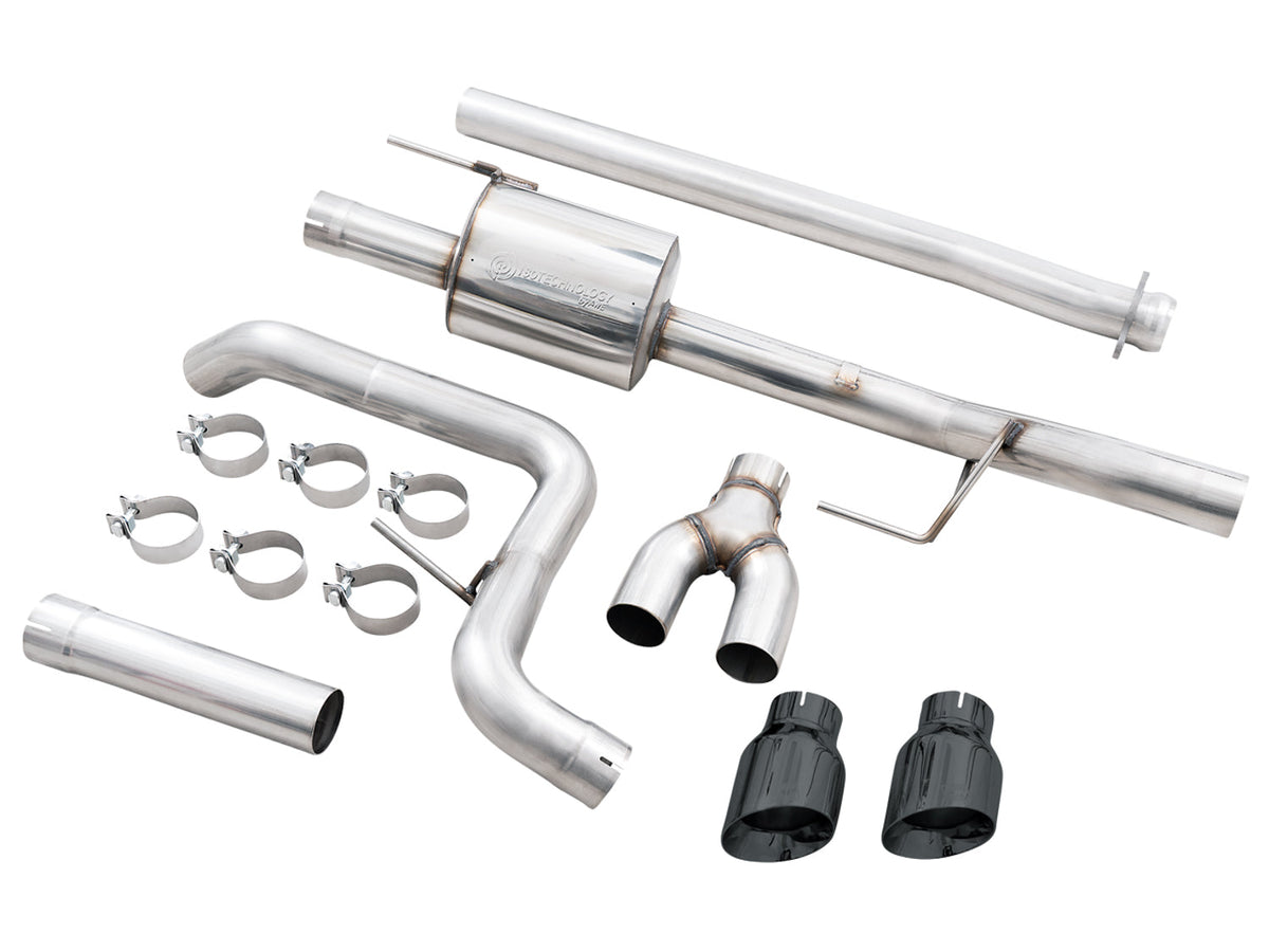 AWE 0FG Dual Side Exit Exhaust for '21+ Ford F-150 - 4.5 Diamond Black Tips image 11