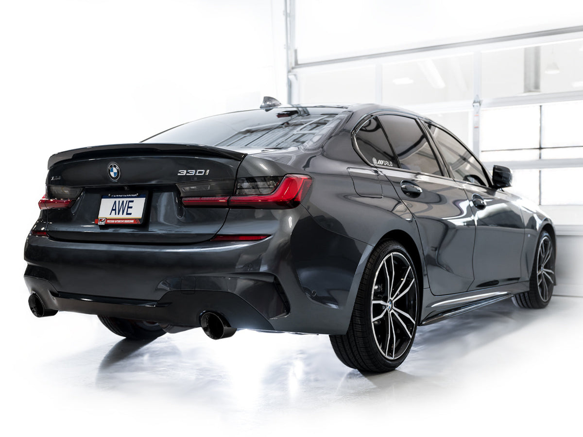 AWE Touring Edition Axle Back Exhaust for BMW G2X 330i/430i - Diamond Black image 6