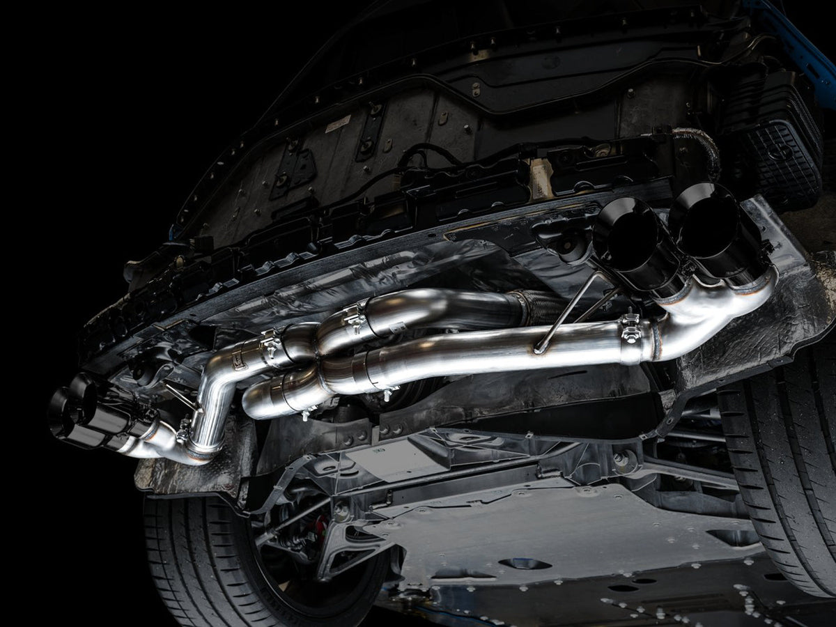 AWE Track Edition Exhaust for C8 Corvette -- Diamond Black Tips image 9