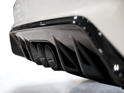 AWE Track Edition Exhaust for FL5 Civic Type R - Triple Diamond Black Tips image 20