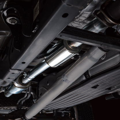 AWE 0FG Resonated Catback for '21+ Ford F-150 Tremor (With Bumper Cutouts) - Diamond Black Tips image 8