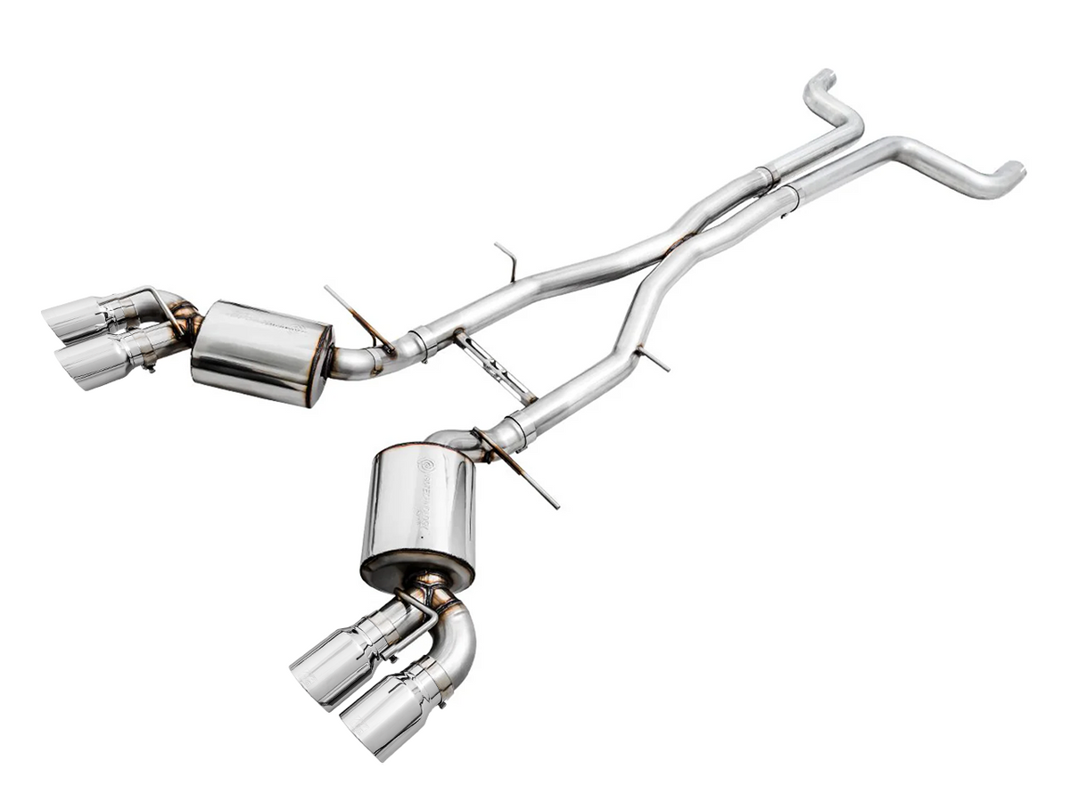 AWE Touring Edition Cat-back Exhaust for Gen6 Camaro SS / ZL1 / LT1 - Non-Resonated - Chrome Silver Tips (Quad Outlet) image 1