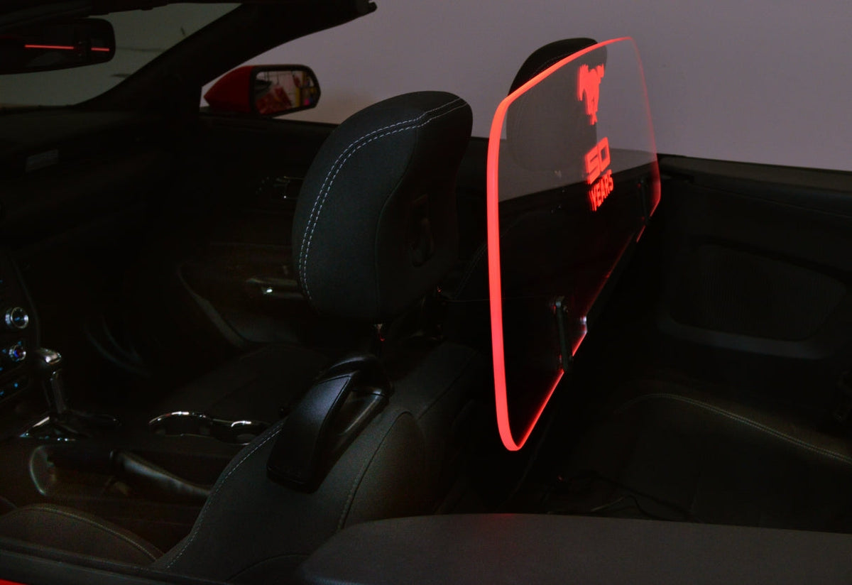 2015+ Mustang Convertible WindRestrictor® Add On Front Mount image 4