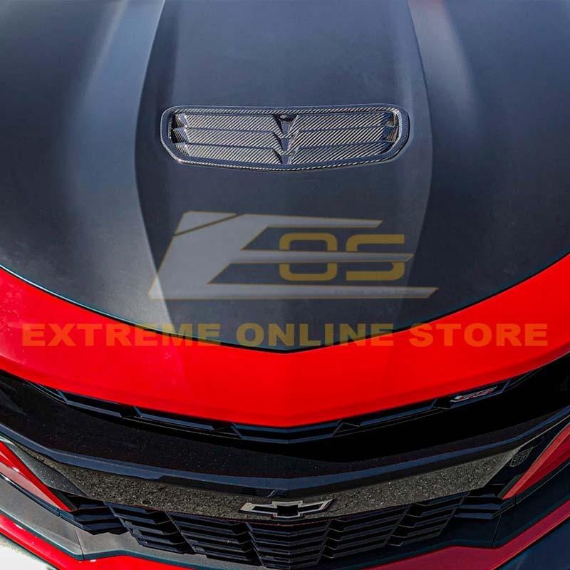 2019-24 Chevrolet Camaro Factory Style Dry Carbon Fiber Hood Vent image 7