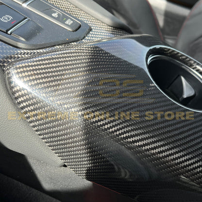 2020-Up Toyota Supra Carbon Fiber Center Console Panel Cover image 6