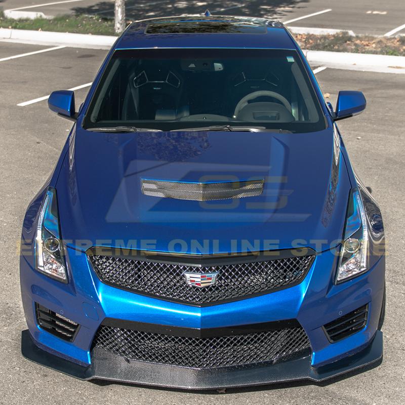 2016-19 Cadillac ATS-V Carbon Fiber Front Splitter & Side Skirts image 3