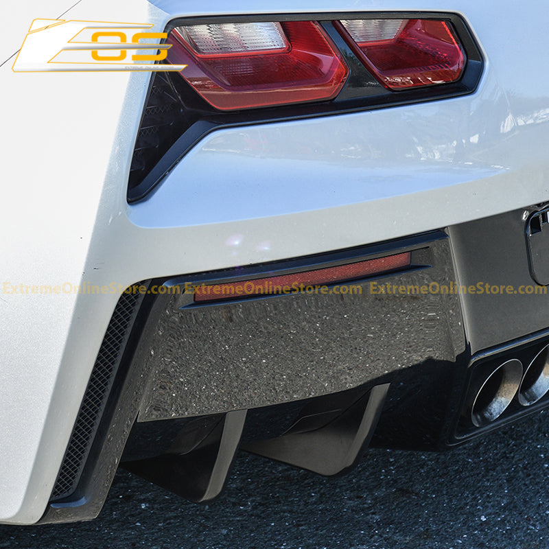 Corvette C7 Rear Bumper Diffuser Fins image 7