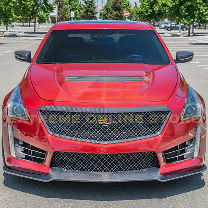 2016-19 Cadillac CTS-V DRY Carbon Fiber Front Accent Grill Insert image 3