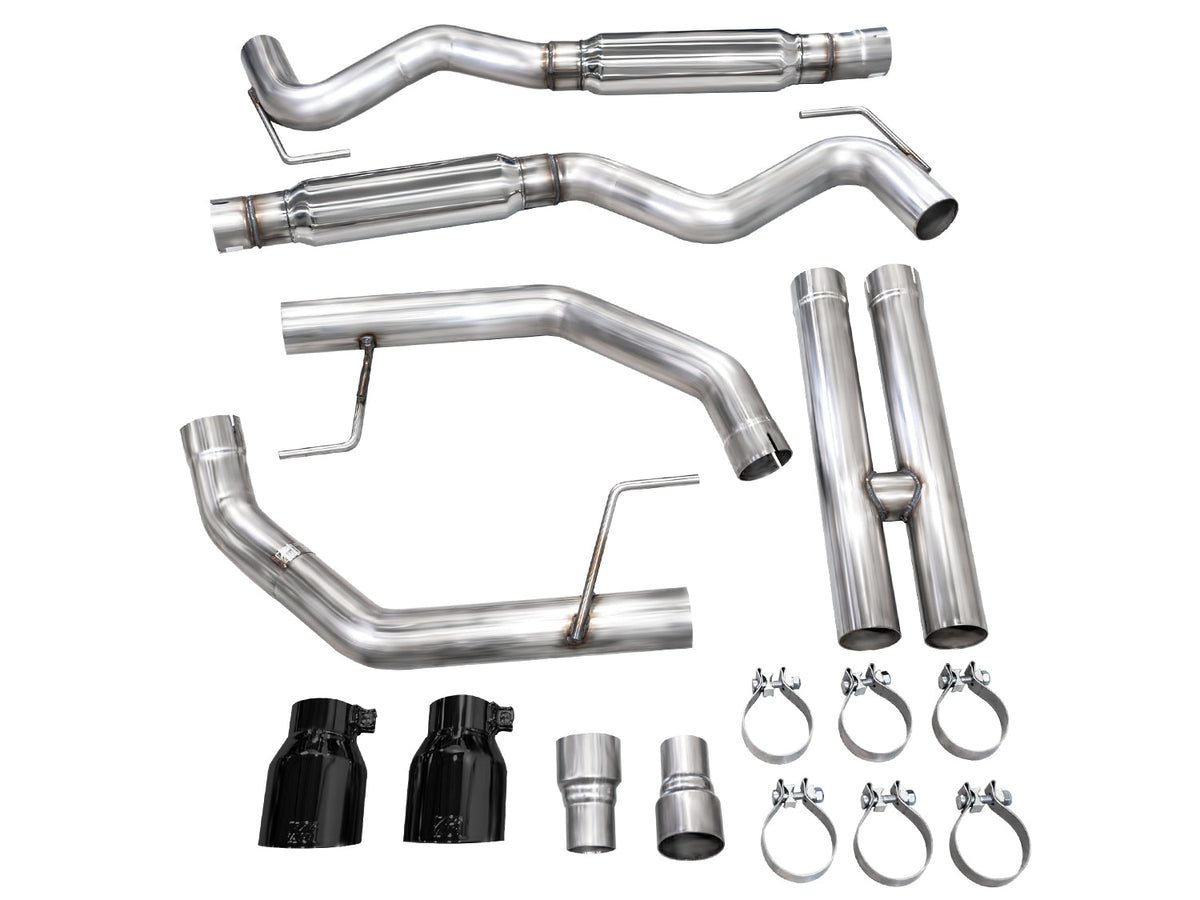 AWE Track Edition Exhaust for S650 Ford Mustang GT Fastback - Dual Diamond Black Tips image 15