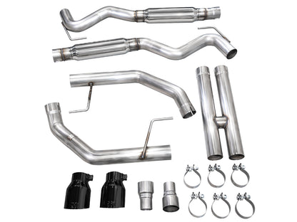 AWE Track Edition Exhaust for S650 Ford Mustang GT Fastback - Dual Diamond Black Tips image 15