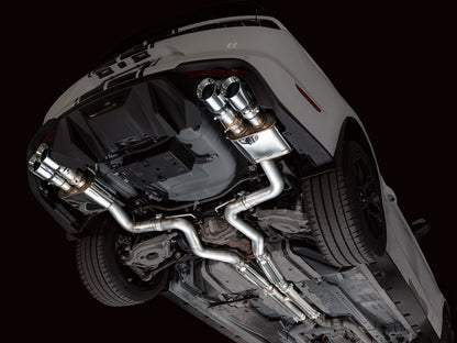 AWE SwitchPath™ Cat-back Exhaust for '18-'23 S550 Mustang GT - Quad Chrome Silver Tips image 4