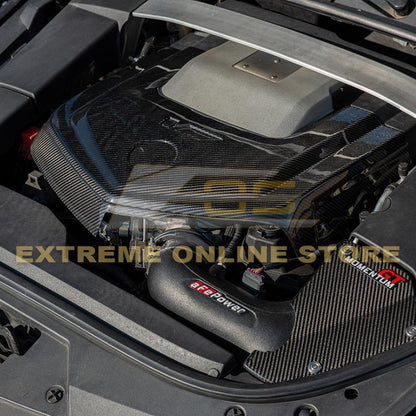2009-15 Cadillac CTS-V Dry Carbon Fiber Front Engine Cover image 2