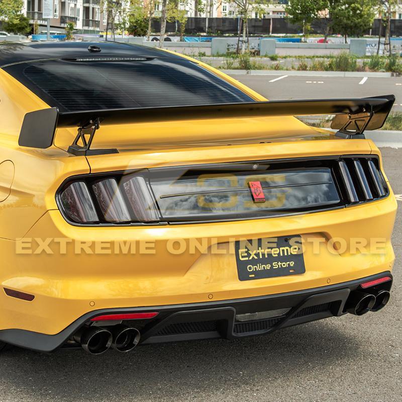 2015-23 Ford Mustang GT500 Track Pack Style DRY CARBON FIBER Rear Spoiler High Wing image 4