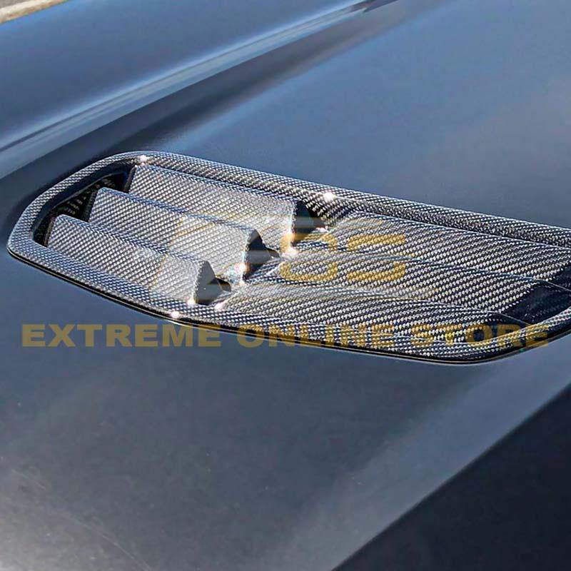 2019-24 Chevrolet Camaro Factory Style Dry Carbon Fiber Hood Vent image 4