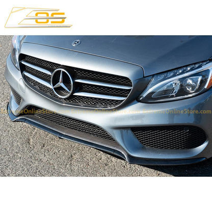 2015-18 Mercedes-Benz C-Class W205 AMG Carbon Fiber Front Splitter Lip image 9