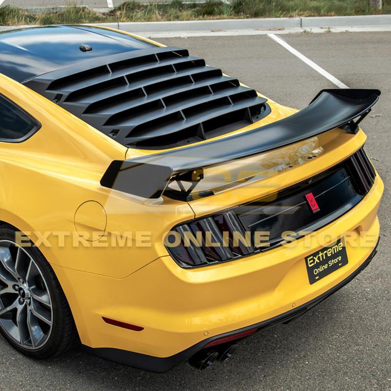 2015-23 Ford Mustang GT500 Track Pack Style DRY CARBON FIBER Rear Spoiler High Wing image 8