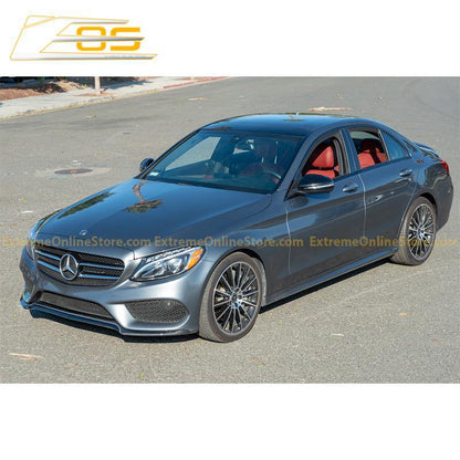 2015-18 Mercedes-Benz C-Class W205 AMG Carbon Fiber Front Splitter Lip image 6