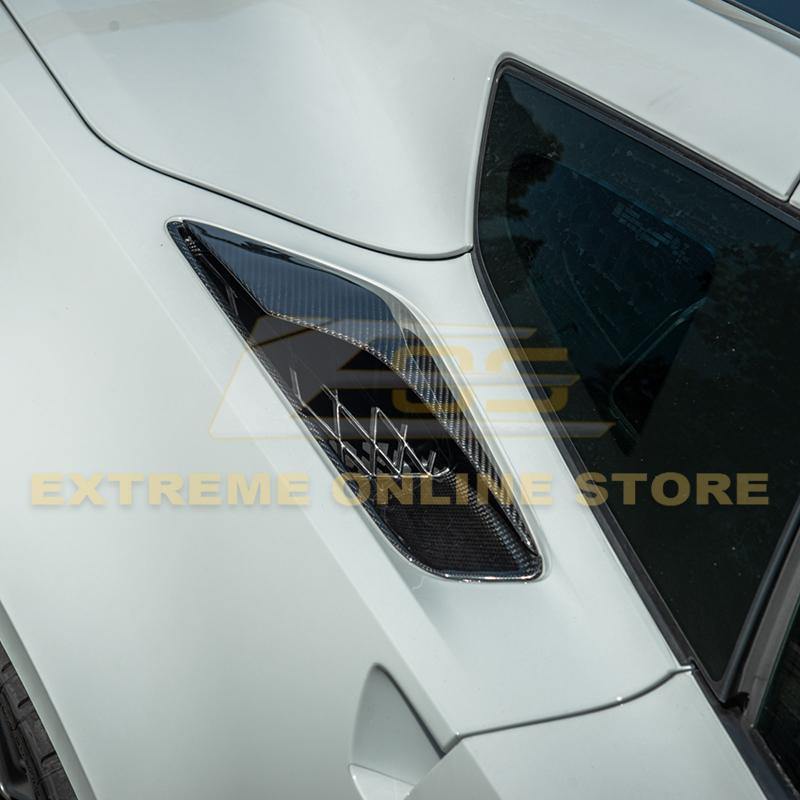 Corvette C7 DRY CARBON FIBER Rear Quarter Intake Vents image 6