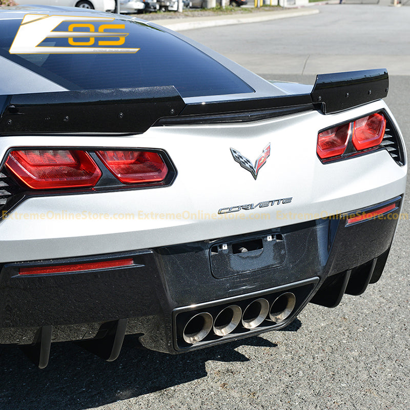 Corvette C7 Rear Bumper Diffuser Fins image 5