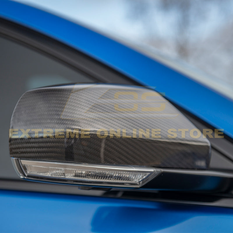 2013-18 Cadillac ATS ATS-V Sedan | GM Factory DRY CARBON FIBER Side Mirror Covers image 1