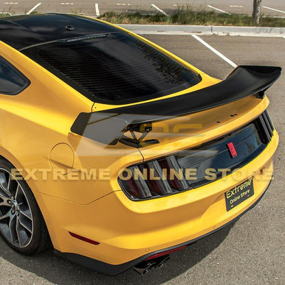 2015-23 Ford Mustang GT500 Track Pack Style DRY CARBON FIBER Rear Spoiler High Wing image 2