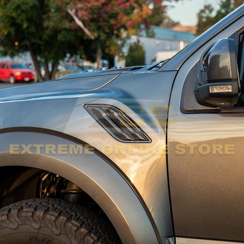 2017-20 Ford F-150 Raptor Carbon Fiber Side Fender Vents image 3