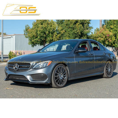 2015-18 Mercedes-Benz C-Class W205 AMG Carbon Fiber Front Splitter Lip image 5